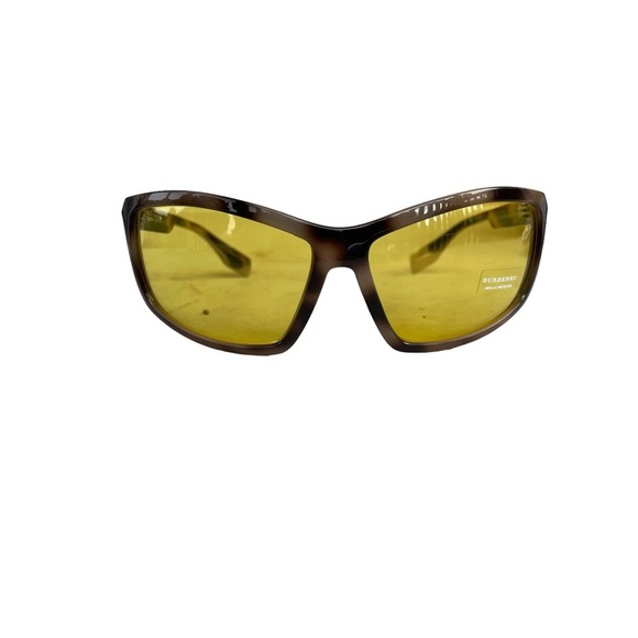 Burberry Sporty Wrap Acetate Frame Yellow Lens Sunglasses - Picture 4 of 10
